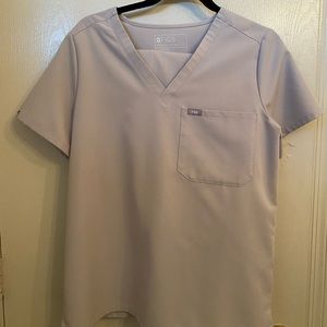 Figs Catarina one pocket scrub top in Slate